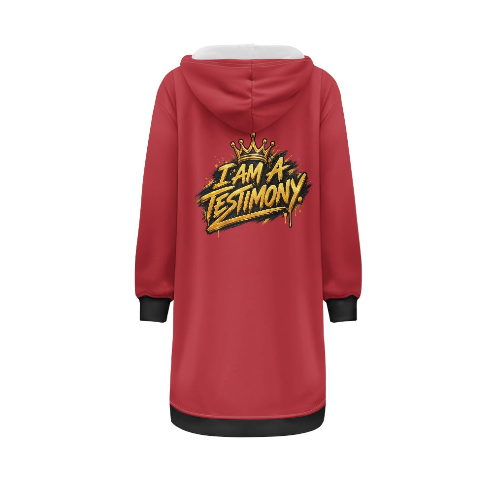 THE KINGDOM PRESENCE™ Women’s Longline Hooded Zip Coat