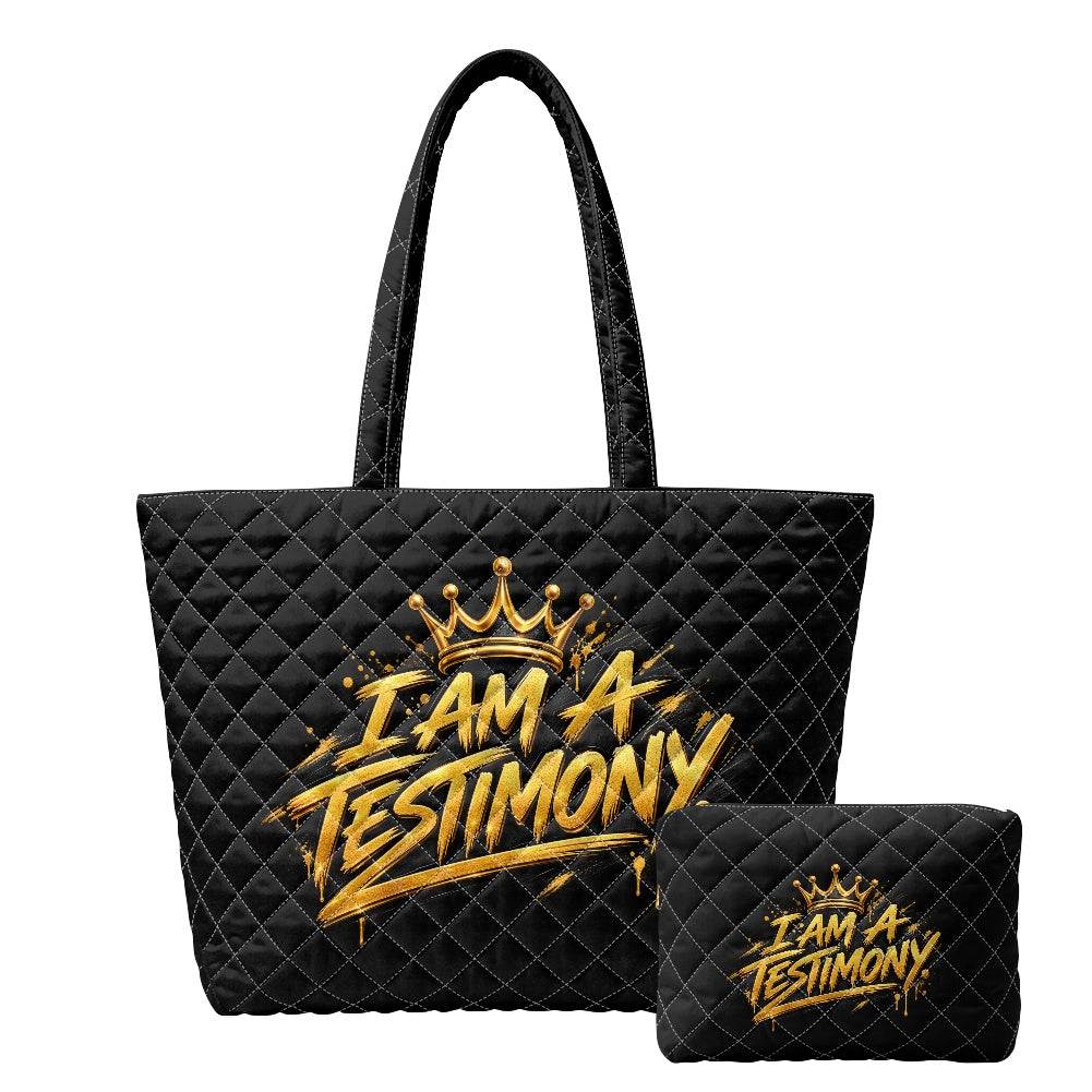 THE TESTIMONY CARRYALL™ — Urban Lux Quilted Tote Set