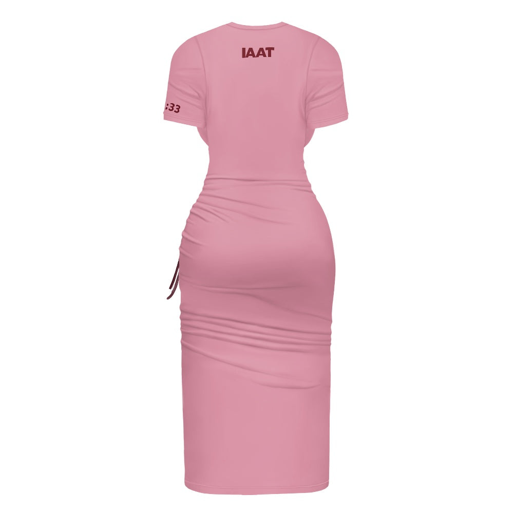 THE SIGNATURE™ Women’s Ruched Drawstring Midi Dress