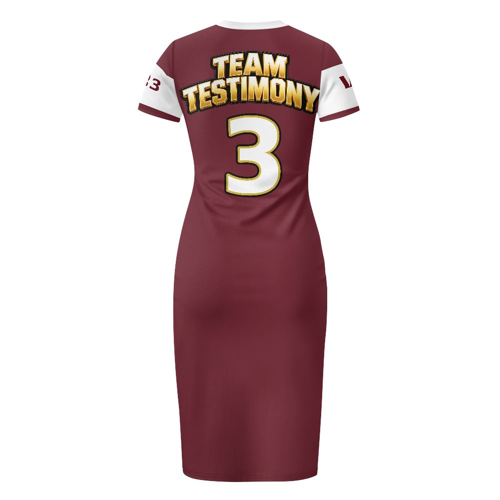 THE TESTIMONY FIT™ Women’s TEAM TESTIMONY™ Fitted Jersey Dress