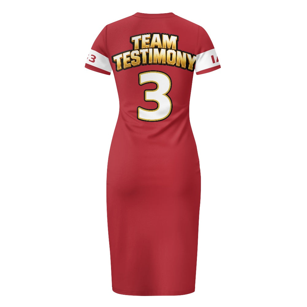 THE TESTIMONY FIT™ Women’s TEAM TESTIMONY™ Fitted Jersey Dress