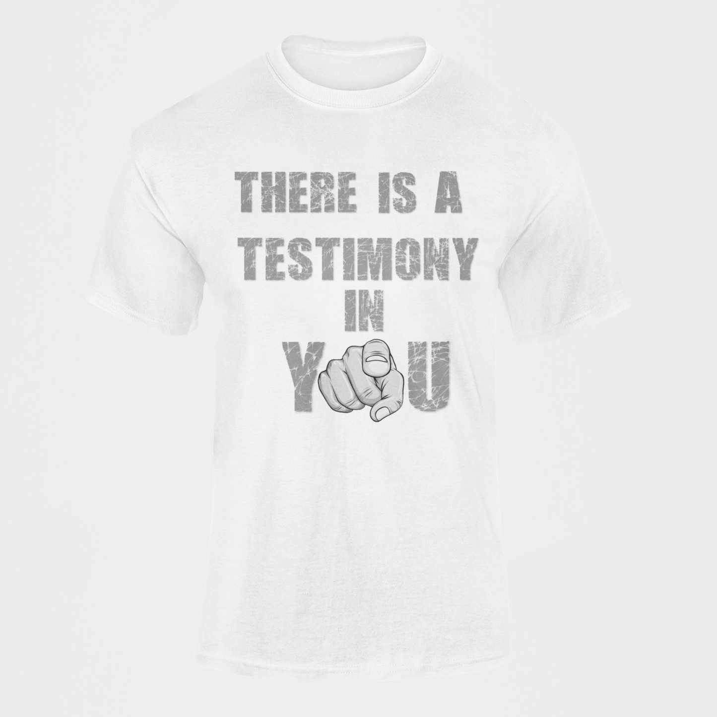 I AM A TESTIMONY TEE - WHITE