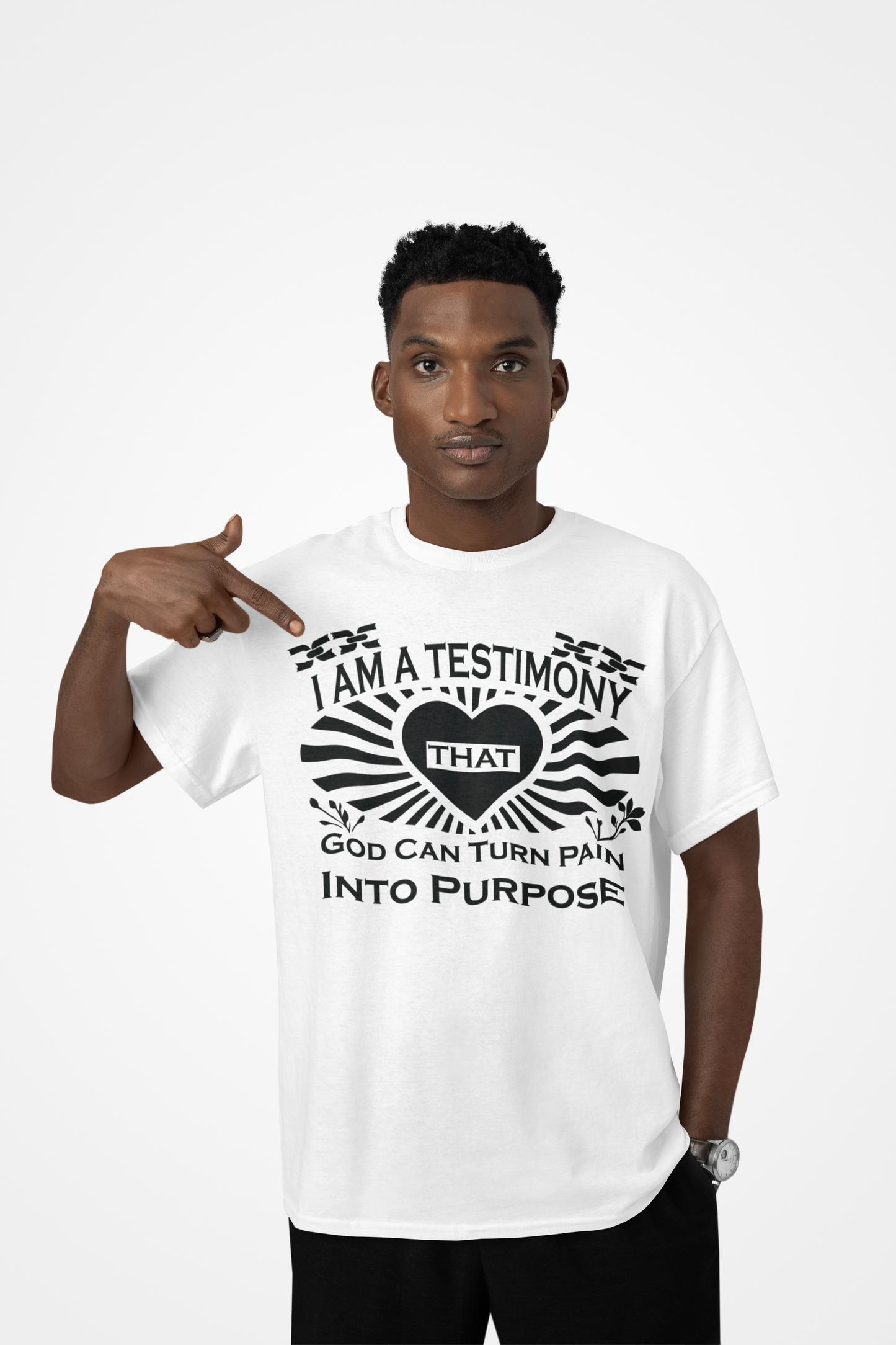 PAIN INTO PURPOSE TEE - ORANGE