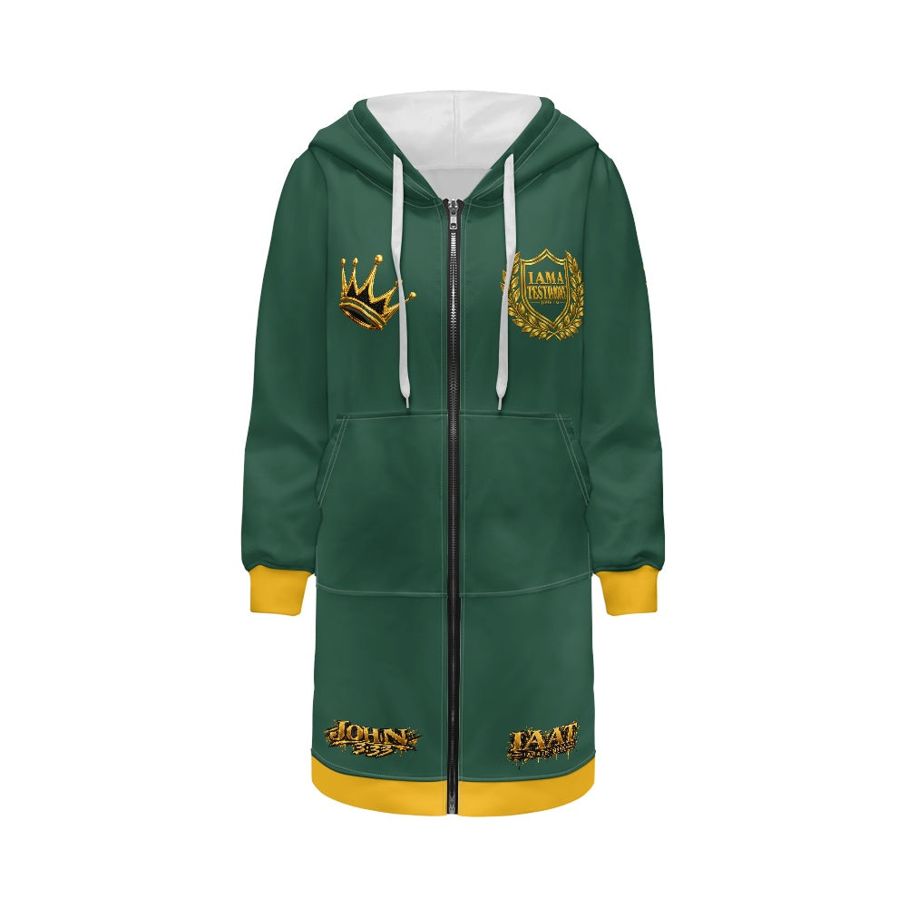 THE KINGDOM PRESENCE™ Women’s Longline Hooded Zip Coat