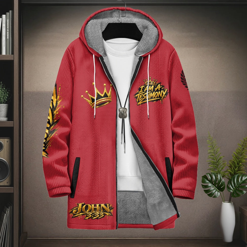 THE KINGDOM AUTHORITY™ Men’s Signature Hooded Long Jacket