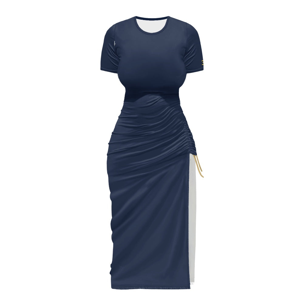 THE SIGNATURE™ Women’s Ruched Drawstring Midi Dress