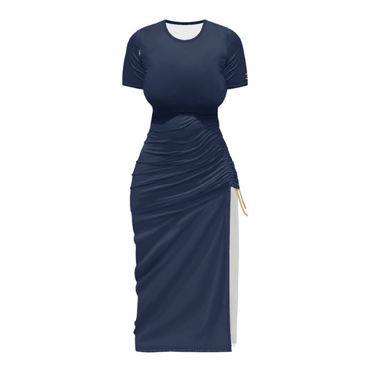 THE SIGNATURE™ Women’s Ruched Drawstring Midi Dress