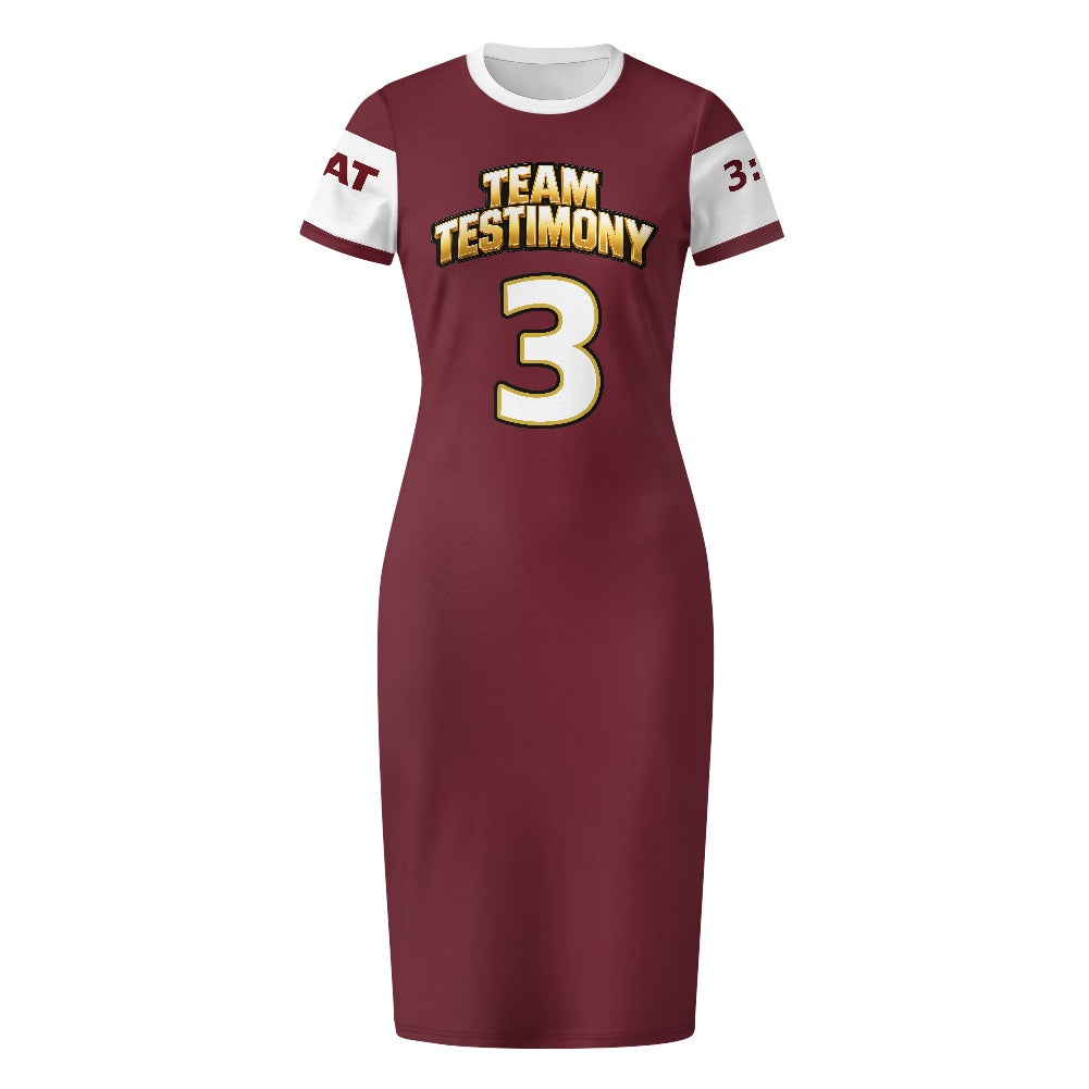 THE TESTIMONY FIT™ Women’s TEAM TESTIMONY™ Fitted Jersey Dress