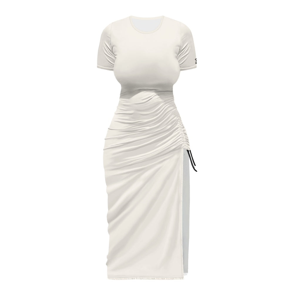 THE SIGNATURE™ Women’s Ruched Drawstring Midi Dress