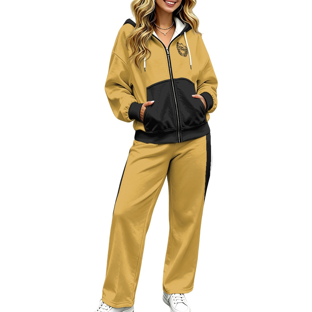 THE SIGNATURE LEISURE™ Women's Lux Hooded Cardigan & Wide-Leg Set