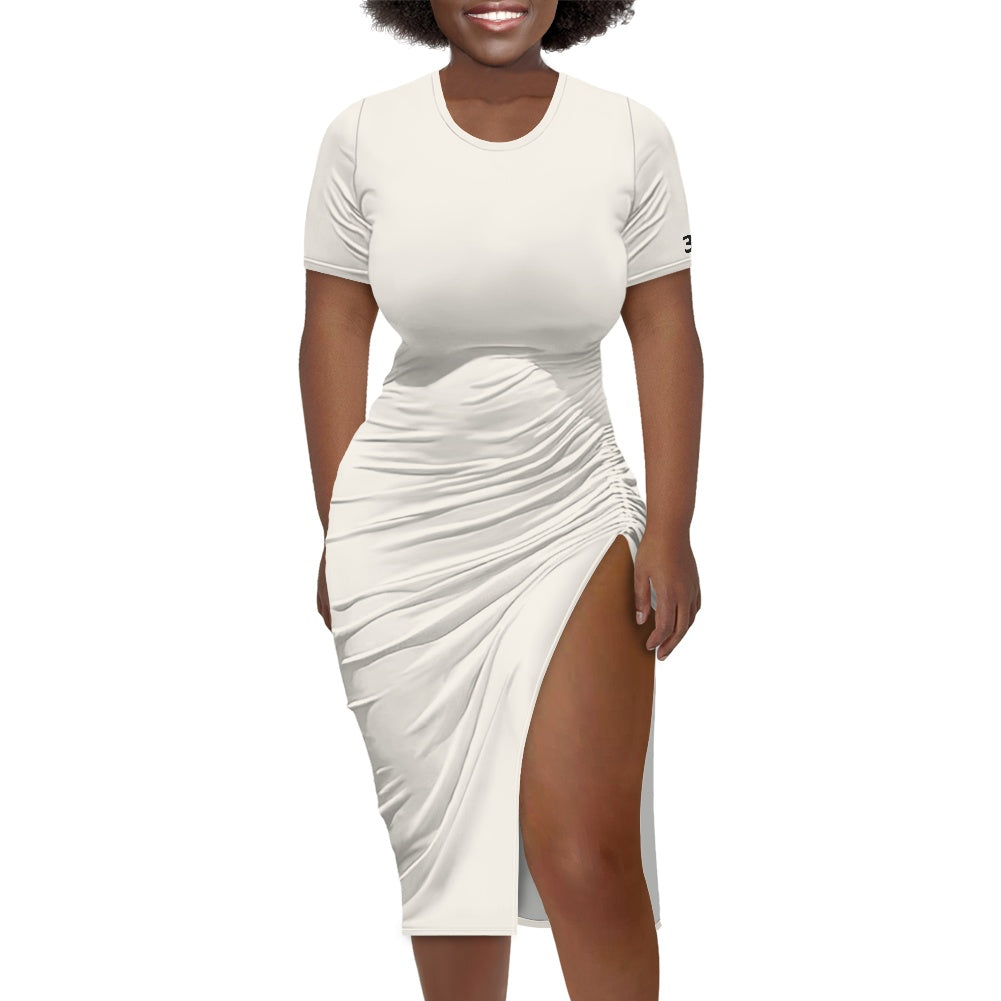 THE SIGNATURE™ Women’s Ruched Drawstring Midi Dress