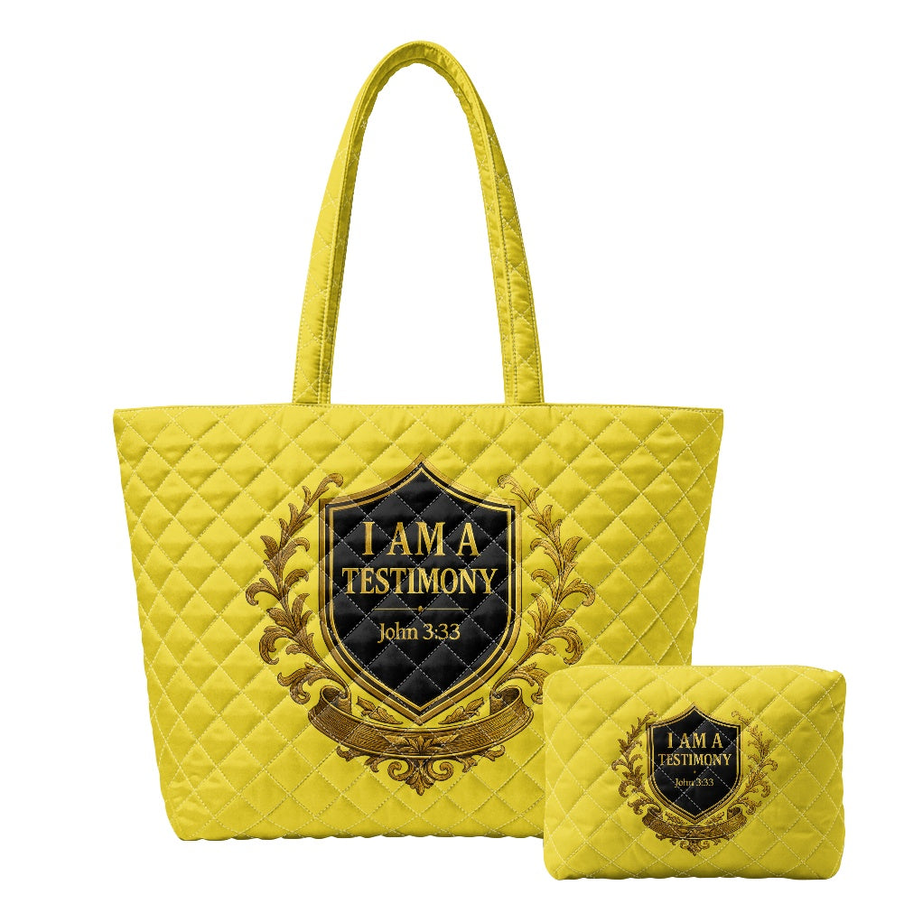 THE HERITAGE TOTE™ Women’s Signature Quilted Tote & Pouch Se