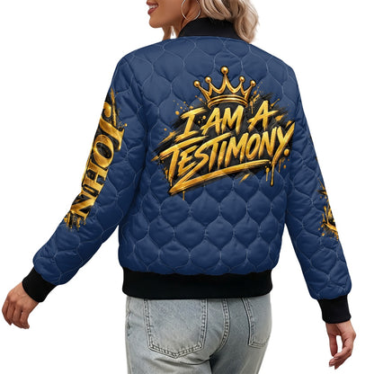 THE KINGDOM BOMBER™ Women’s Urban Lux Quilted Bomber Jacket