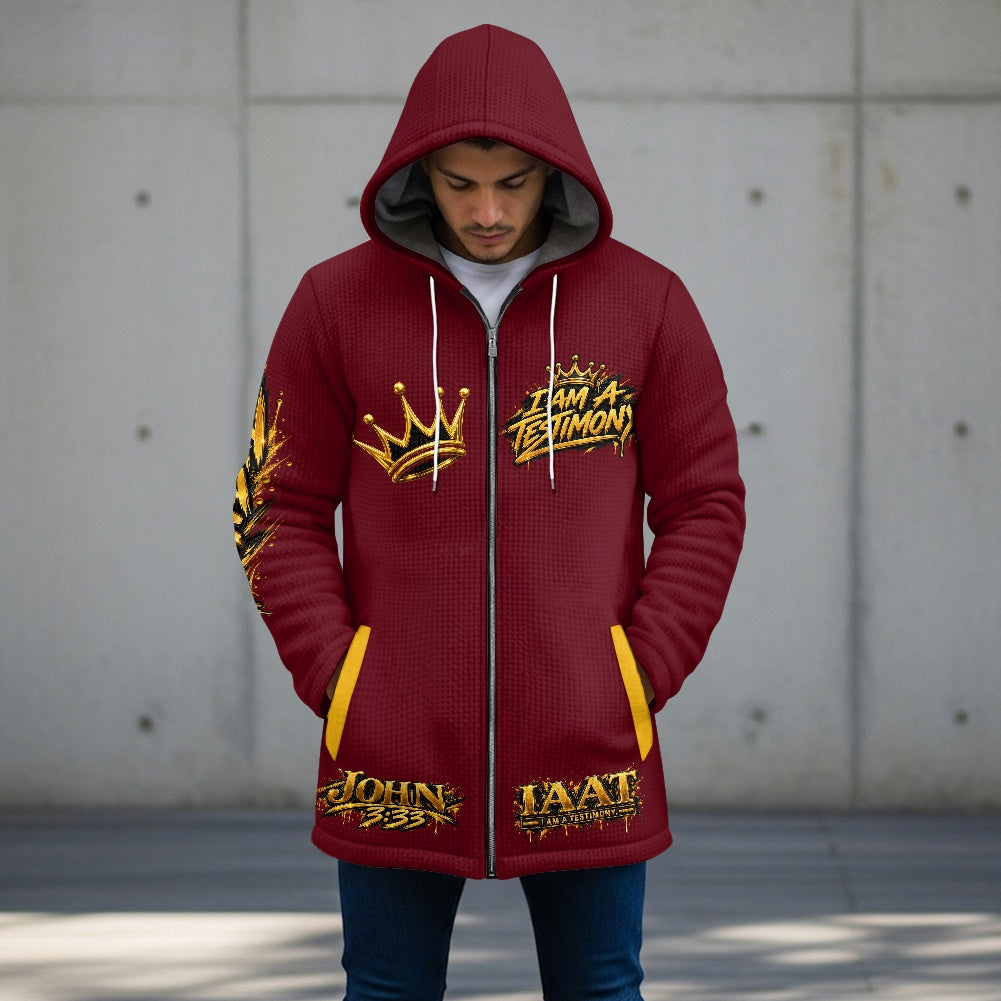 THE KINGDOM AUTHORITY™ Men’s Signature Hooded Long Jacket