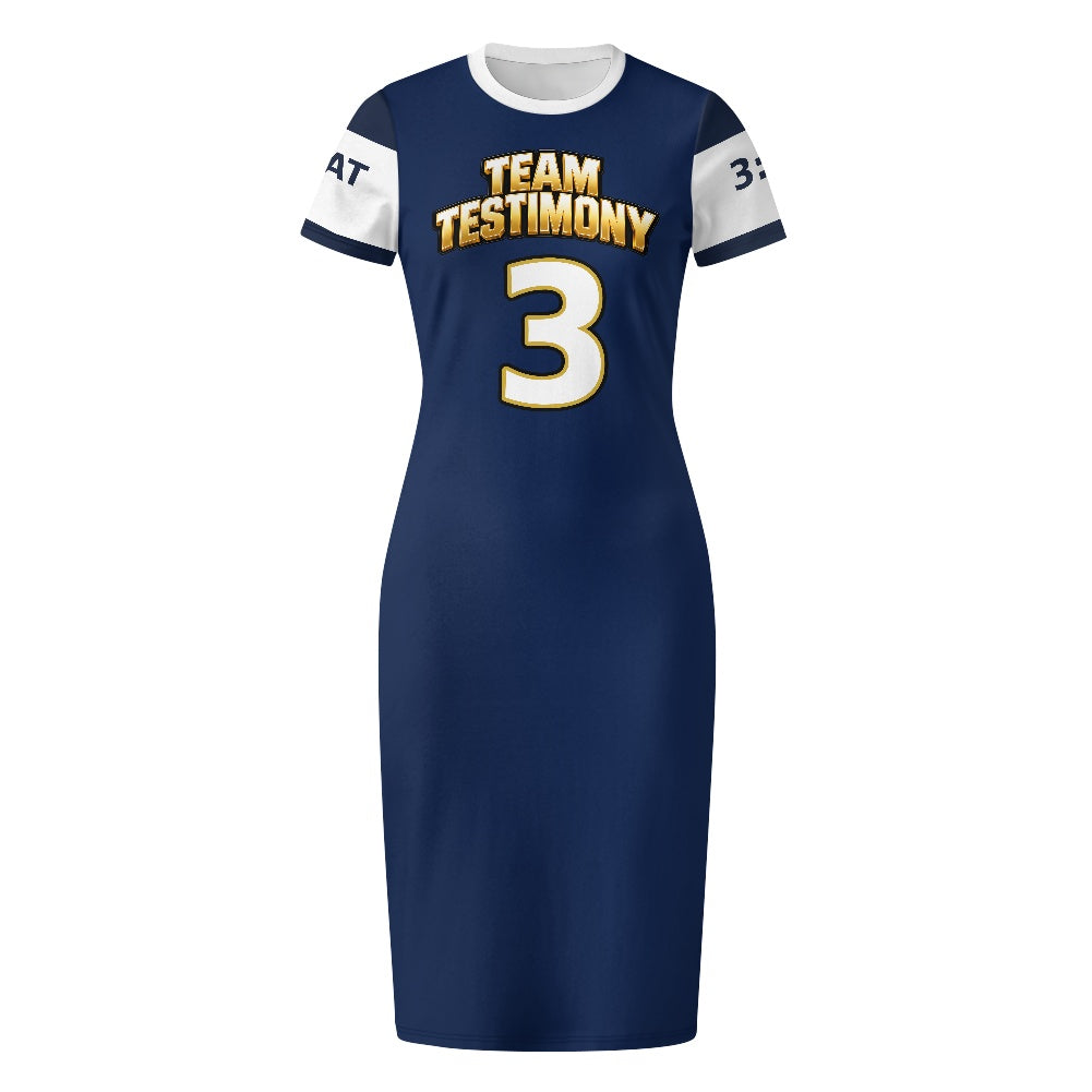THE TESTIMONY FIT™ Women’s TEAM TESTIMONY™ Fitted Jersey Dress