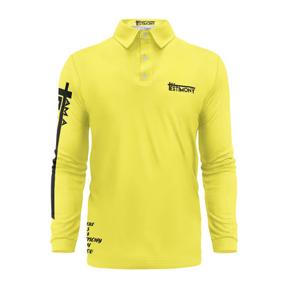 JUSTIFIED TESTIMONY  POLO SHIRT - LS
