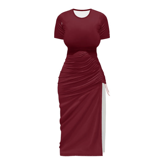 THE SIGNATURE™ Women’s Ruched Drawstring Midi Dress