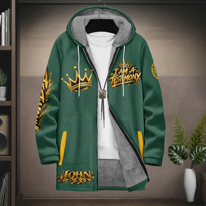 THE KINGDOM AUTHORITY™ Men’s Signature Hooded Long Jacket