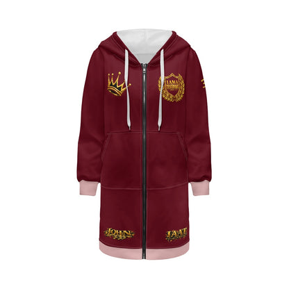 THE KINGDOM PRESENCE™ Women’s Longline Hooded Zip Coat