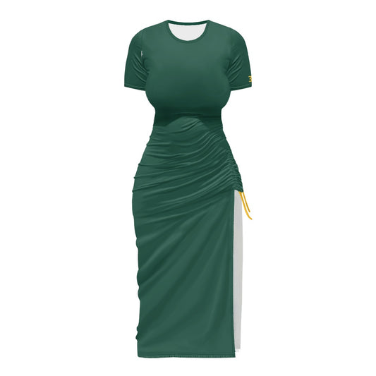 THE SIGNATURE™ Women’s Ruched(roosht) Drawstring Midi Dress