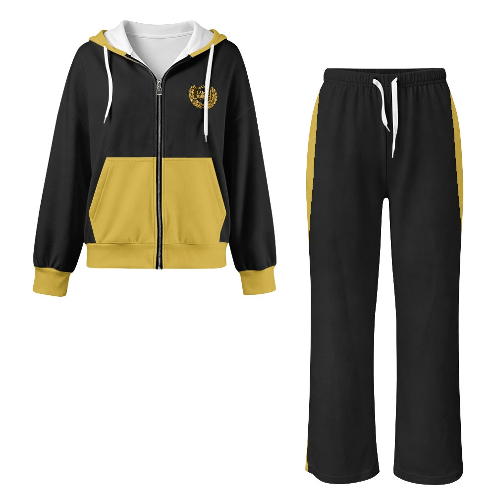 THE SIGNATURE LEISURE™ Women's Lux Hooded Cardigan & Wide-Leg Set