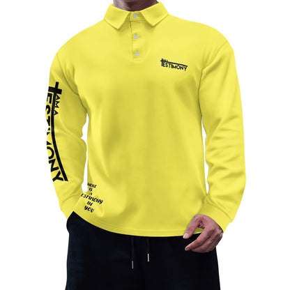 JUSTIFIED TESTIMONY  POLO SHIRT - LS