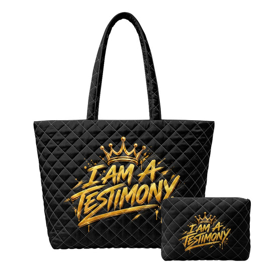 THE TESTIMONY CARRYALL™ — Urban Lux Quilted Tote Set