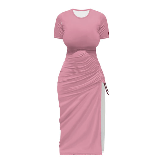 THE SIGNATURE™ Women’s Ruched Drawstring Midi Dress