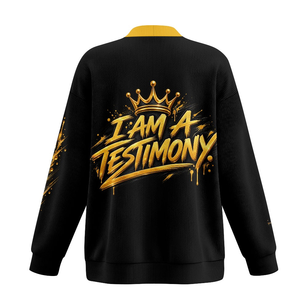 THE TESTIMONY CARDIGAN™  Women’s Urban Lux Graphic Cardigan