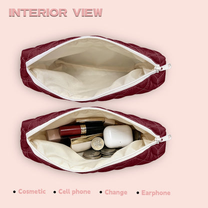 Quilted shoulder bag/storage bag 2-piece set