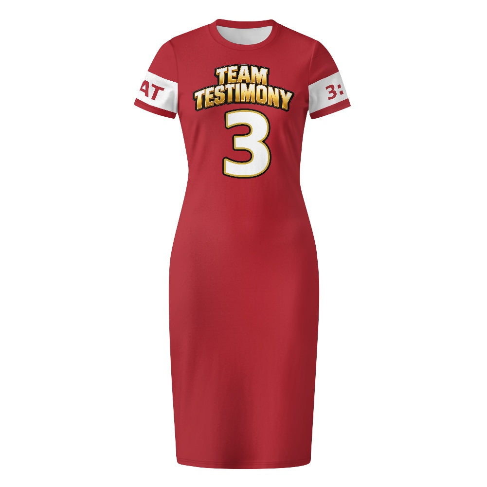 THE TESTIMONY FIT™ Women’s TEAM TESTIMONY™ Fitted Jersey Dress