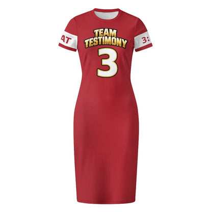 THE TESTIMONY FIT™ Women’s TEAM TESTIMONY™ Fitted Jersey Dress