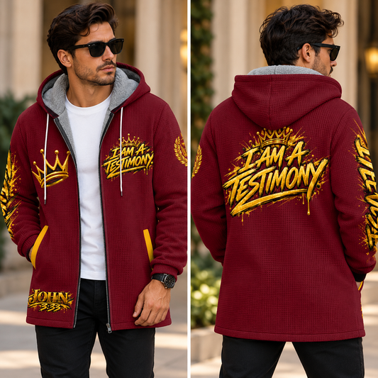 THE KINGDOM AUTHORITY™ Men’s Signature Hooded Long Jacket