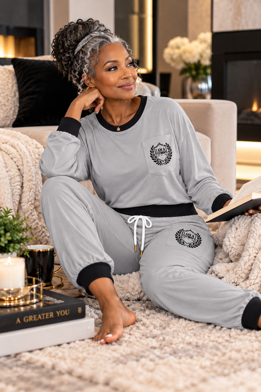 IAAT LUXE LOUNGE™ Signature Drawstring Pajama Set