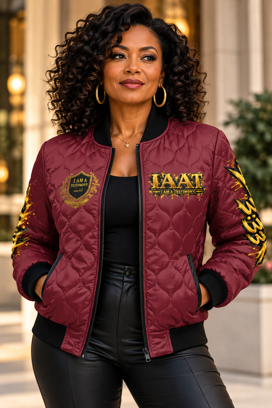 THE KINGDOM BOMBER™ Women’s Urban Lux Quilted Bomber Jacket