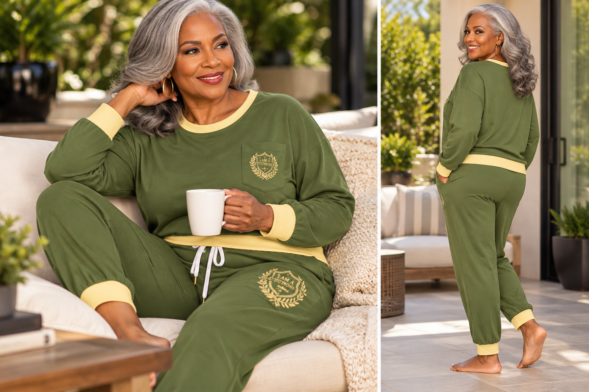 IAAT LUXE LOUNGE™ Signature Drawstring Pajama Set