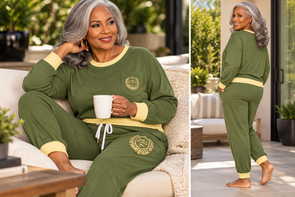 IAAT LUXE LOUNGE™ Signature Drawstring Pajama Set