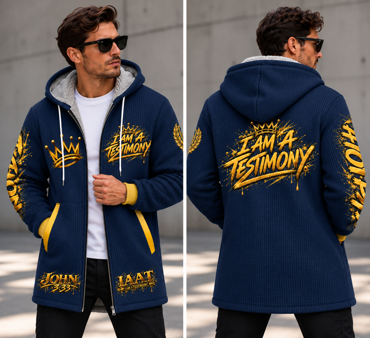 THE KINGDOM AUTHORITY™ Men’s Signature Hooded Long Jacket