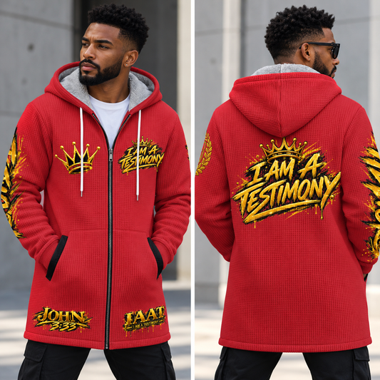 THE KINGDOM AUTHORITY™ Men’s Signature Hooded Long Jacket