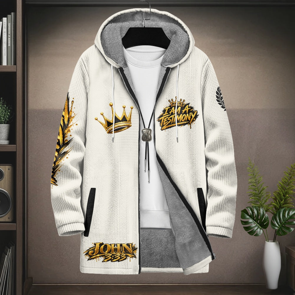 THE KINGDOM AUTHORITY™ Men’s Signature Hooded Long Jacket