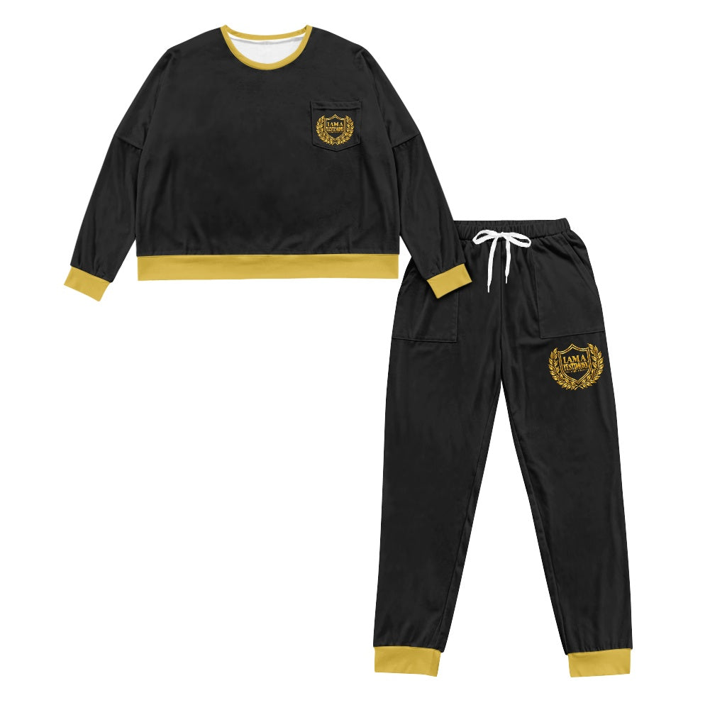 IAAT LUXE LOUNGE™ Signature Drawstring Pajama Set