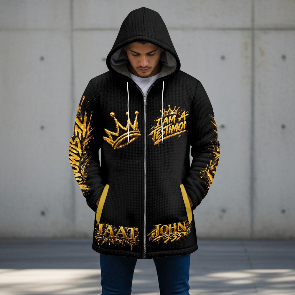 THE KINGDOM AUTHORITY™ Men’s Signature Hooded Long Jacket