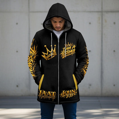 THE KINGDOM AUTHORITY™ Men’s Signature Hooded Long Jacket
