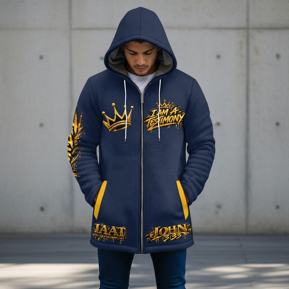 THE KINGDOM AUTHORITY™ Men’s Signature Hooded Long Jacket