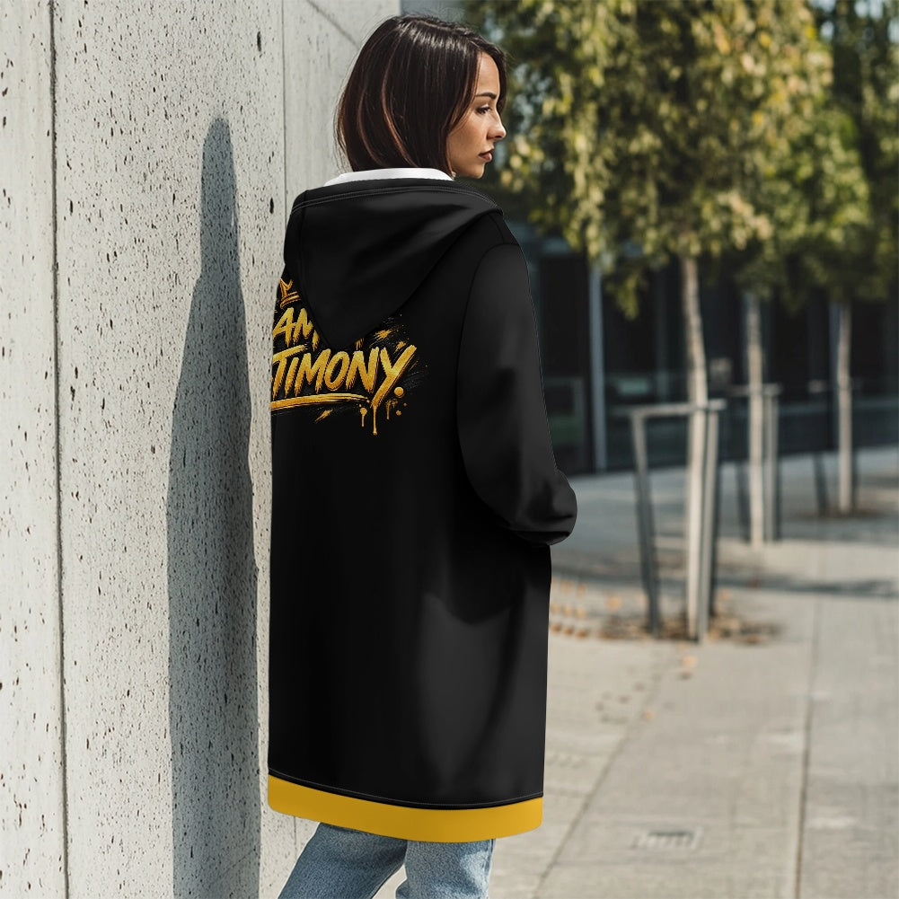 THE KINGDOM PRESENCE™ Women’s Longline Hooded Zip Coat