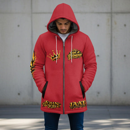 THE KINGDOM AUTHORITY™ Men’s Signature Hooded Long Jacket