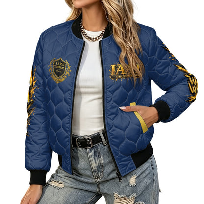 THE KINGDOM BOMBER™ Women’s Urban Lux Quilted Bomber Jacket
