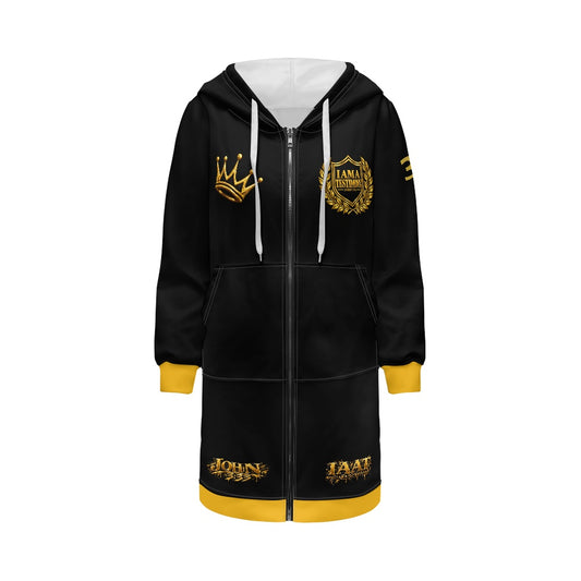 THE KINGDOM PRESENCE™ Women’s Longline Hooded Zip Coat
