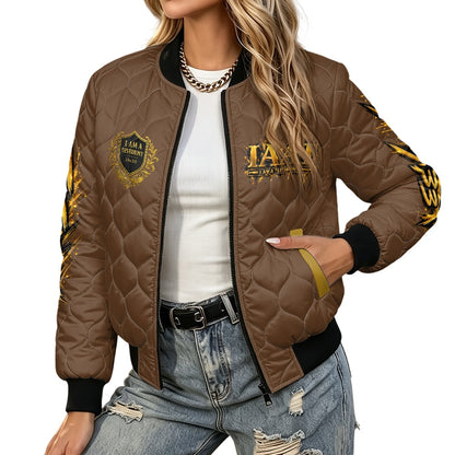 THE KINGDOM BOMBER™ Women’s Urban Lux Quilted Bomber Jacket