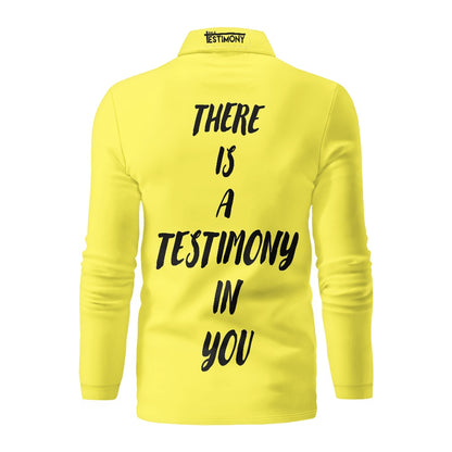 JUSTIFIED TESTIMONY  POLO SHIRT - LS